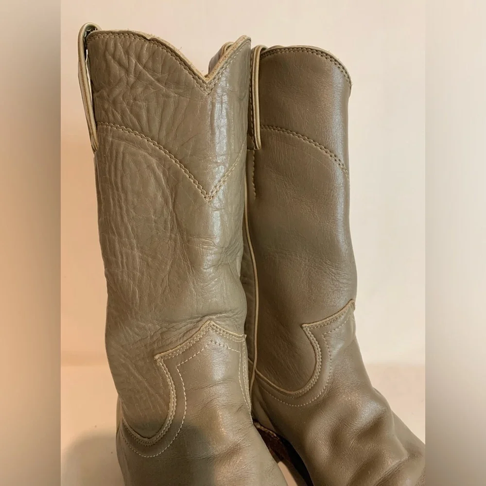 Justin size 5B basic pull-on roper boots style L 3067 made in U.S.A.